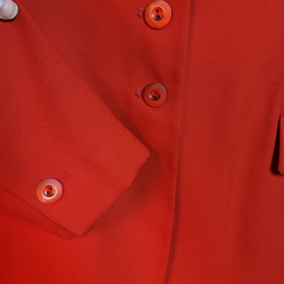 Morton Bernard vintage 80s designer red blazer suit coat jacket - Picture 3 of 10